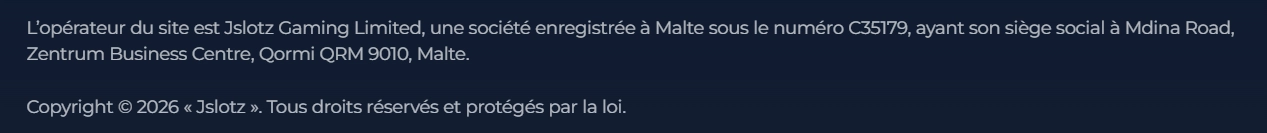 Informations sur Jslotz Gaming Limited et son immatriculation à Malte